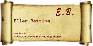 Eller Bettina névjegykártya